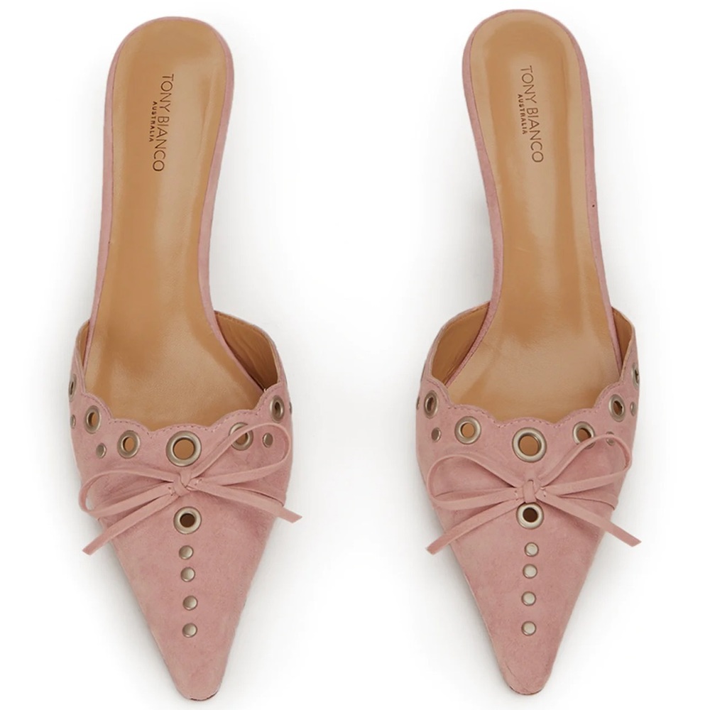 Tony Bianco Shae Blossom Suede Heels